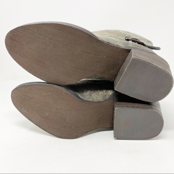 Naughty Monkey Suede Metallic Buckle Ankle Boots 7 - Picture 7 of 8